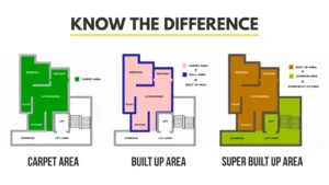 carpet area vs super build up area